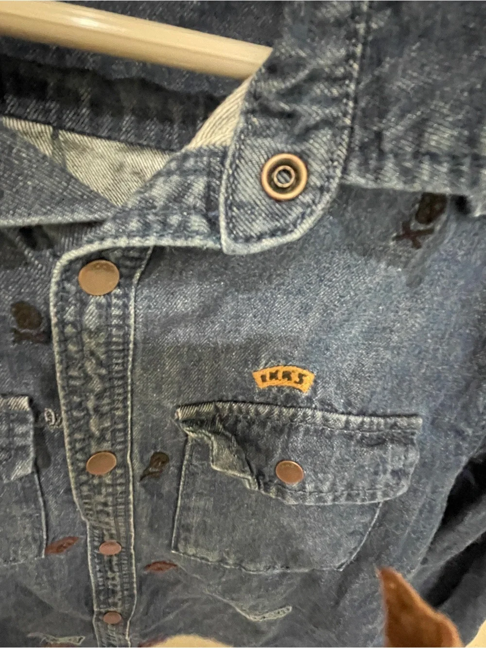 IKKS new Wrangler Blue Denim Button-Up 10years